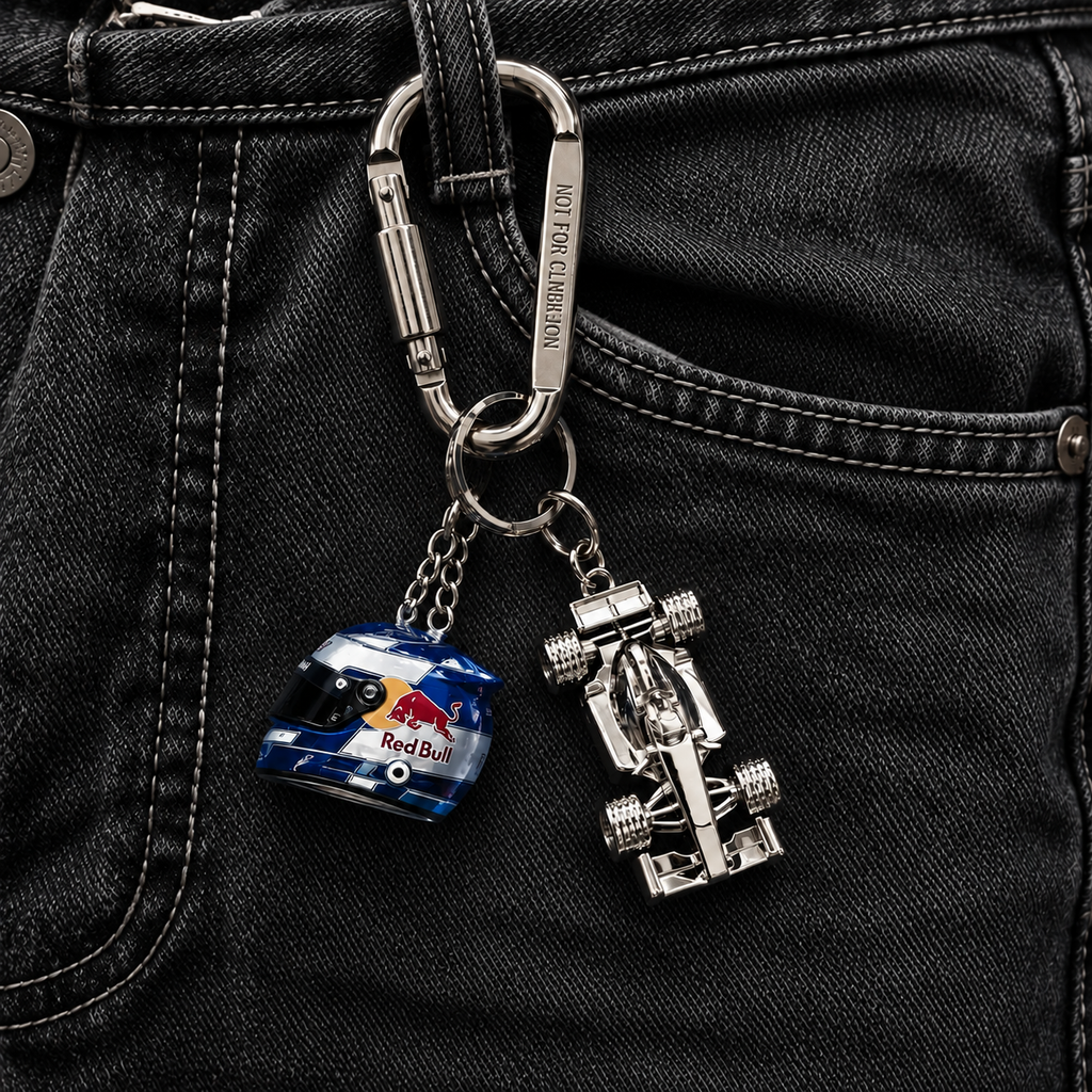 F1 Helmet Keychain